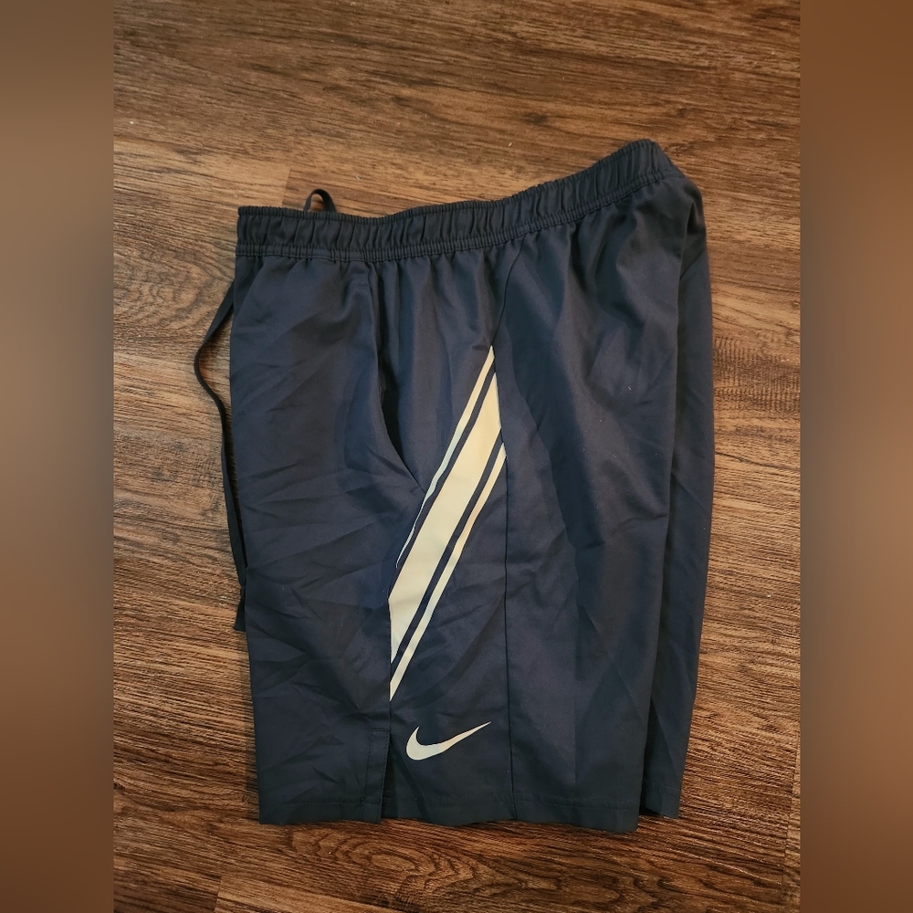 Nike Dark Blue Shorts with White Accents